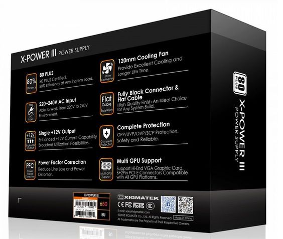 Nguồn máy tính Xigmatek X-Power III 650 (Ảnh 5)